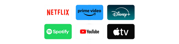Stream your favourite apps